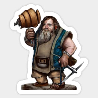 Dwarf Engineer Vintage Sticker